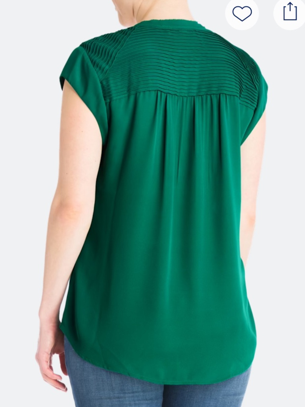 Daniel Rainn Bernal Split Neck Blouse, Like New, Small Petite - Picture 2 of 9